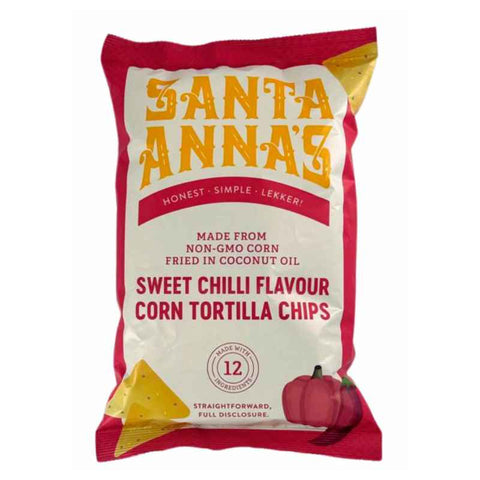 Santa Annas Corn Tortilla Chips | Sweet Chilli Flavour (180g) - Kin Culture Shop  
